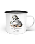 Emaille-Tasse "Creolos"