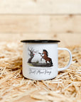 Emaille-Tasse "Dart-Moor Pony"