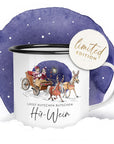 Emailletasse "Hü-Wein" | Kutsche