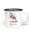 Emaille-Tasse "Hippizzaner"