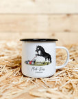 Emaille-Tasse "Mäh-Ross"