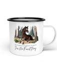 Emaille-Tasse "Nö Forest Pony"