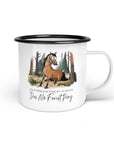 Emaille-Tasse "Nö Forest Pony"