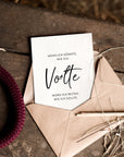 Strohpapier-Postkarte "Volte"