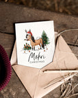 Strohpapier-Postkarte "Möhri Christmas"