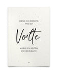 Strohpapier-Postkarte "Volte"