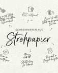 Strohpapier-Postkarte "Es trägt sich"