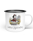 Emaille-Tasse "Schottisches Styleland Pony"