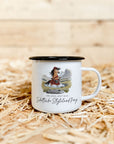 Emaille-Tasse "Schottisches Styleland Pony"