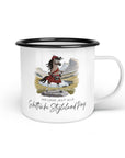 Emaille-Tasse "Schottisches Styleland Pony"