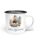 Emaille-Tasse "Schottisches Styleland Pony"