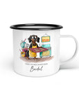 Emaille-Tasse "Backel"