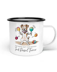 Emaille-Tasse "Jack Rassel Terrier"