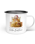 Emaille-Tasse "Golden Bed Riever"
