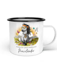 Emaille-Tasse "Peaceländer"