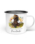 Emaille-Tasse "Peaceländer"