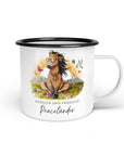 Emaille-Tasse "Peaceländer"