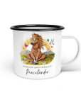 Emaille-Tasse "Peaceländer"