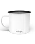 Emaille-Tasse "Auf deinen Reitwegen"