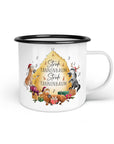 Emaille-Tasse "Stroh Tannenbaum"