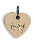 Lederanhänger "Ich häng' an dir"