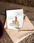 Strohpapier-Postkarte "Richtung Western"