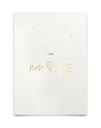 Strohpapier-Postkarte "I am mrs. ride"
