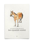 Strohpapier-Postkarte "Quader-Horse"