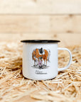 Emaille-Tasse "Blessurtussi"