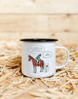Emaille-Tasse "E-Dressur"