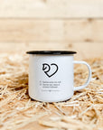 Emaille-Tasse "Fellnasenliebe"