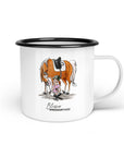 Emaille-Tasse "Blessurtussi"