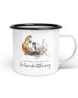 Emaille-Tasse "Gelassenheitstraining"