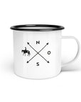 Emaille-Tasse "Western"