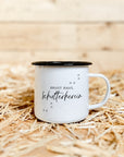 Emaille-Tasse "Schulterherein"