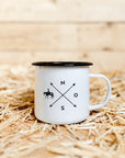 Emaille-Tasse "Western"