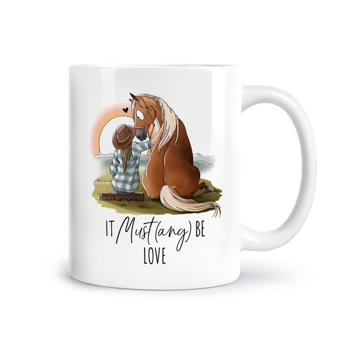 Tasse "It Must(ang) be love"