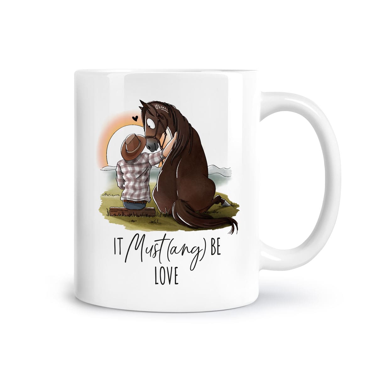 Tasse "It Must(ang) be love"