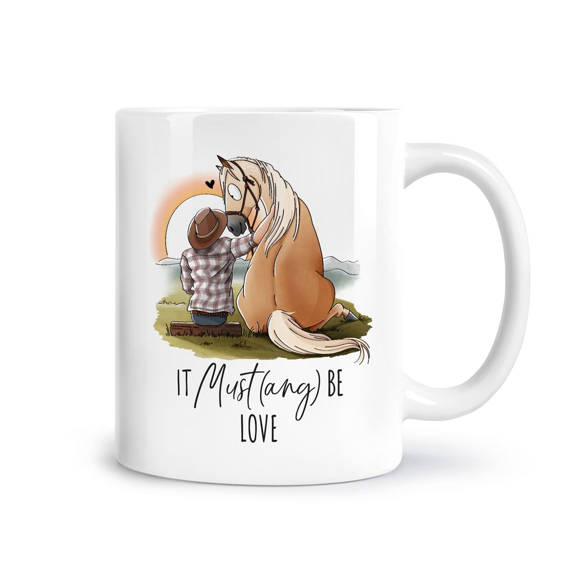 Tasse "It Must(ang) be love"
