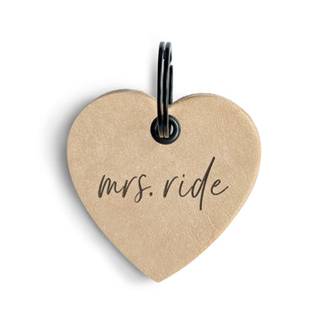 Lederanhänger "mrs. ride"