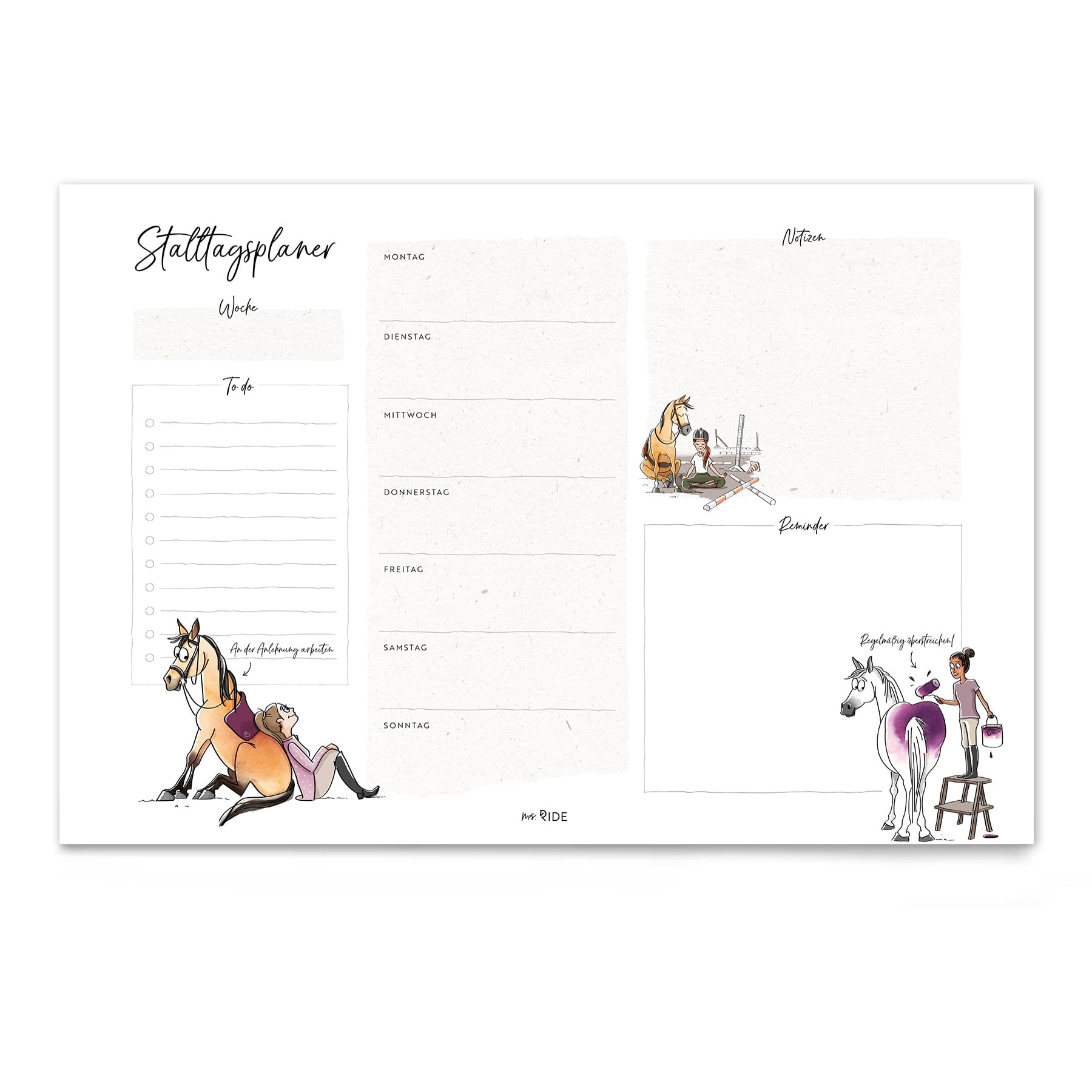 Stalltagsplaner | DIN A4