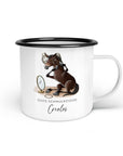 Emaille-Tasse "Creolos"