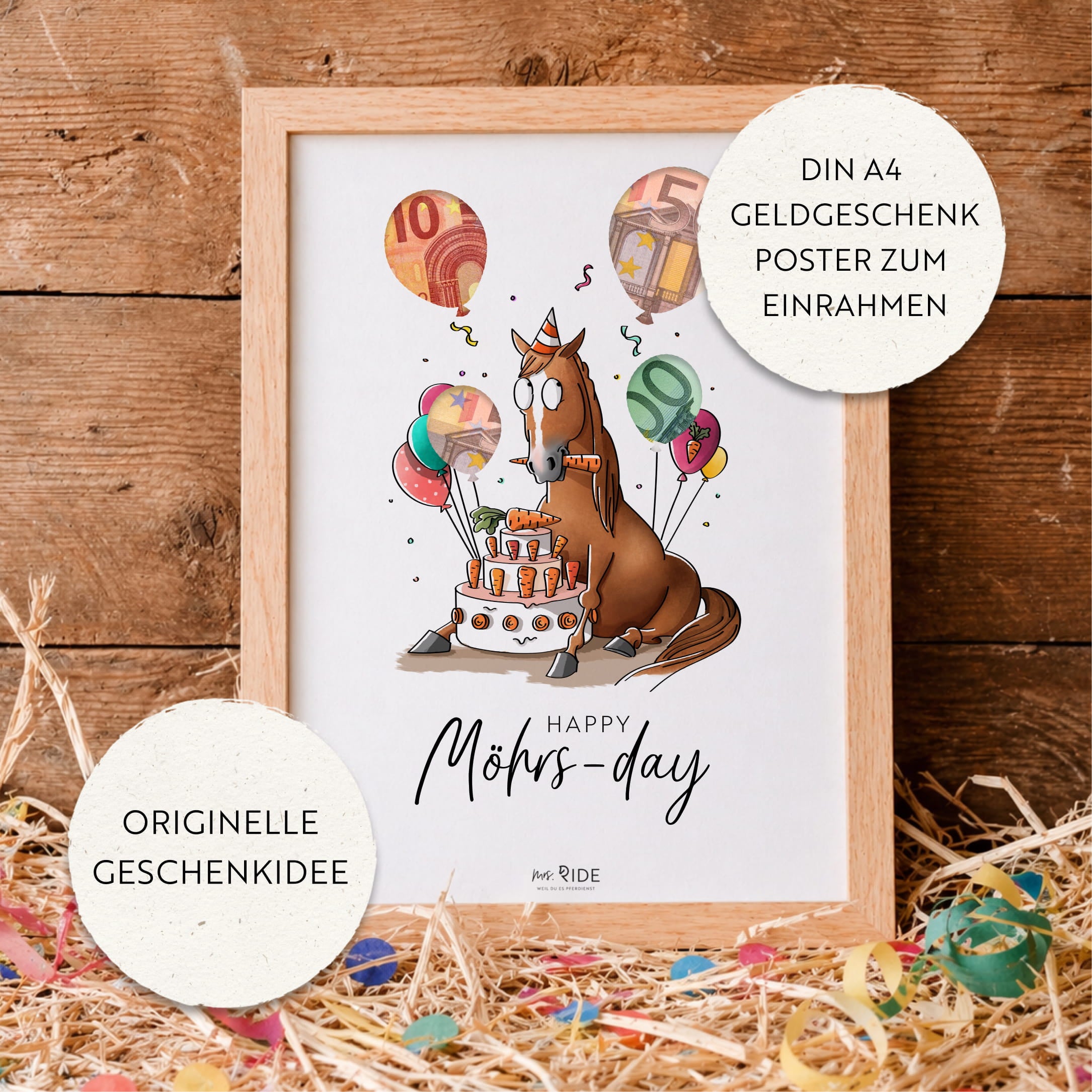 Birthday Geldgeschenk Druckvorlage