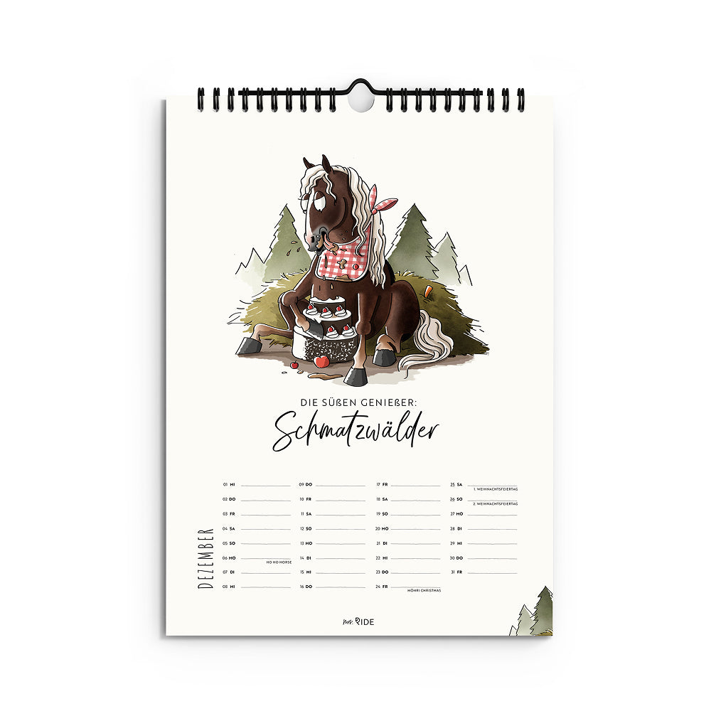 Pferderassen Kalender 2027