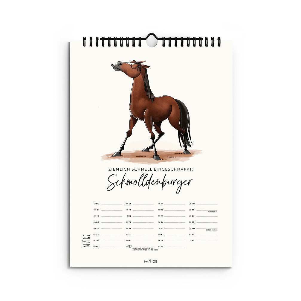 Pferderassen Kalender 2027