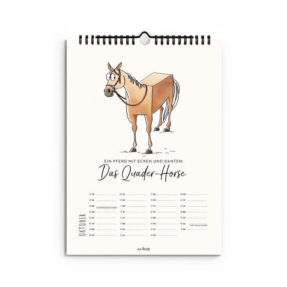 Pferderassen Kalender 2027