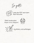 Futterplan Haflinger | Druckvorlage