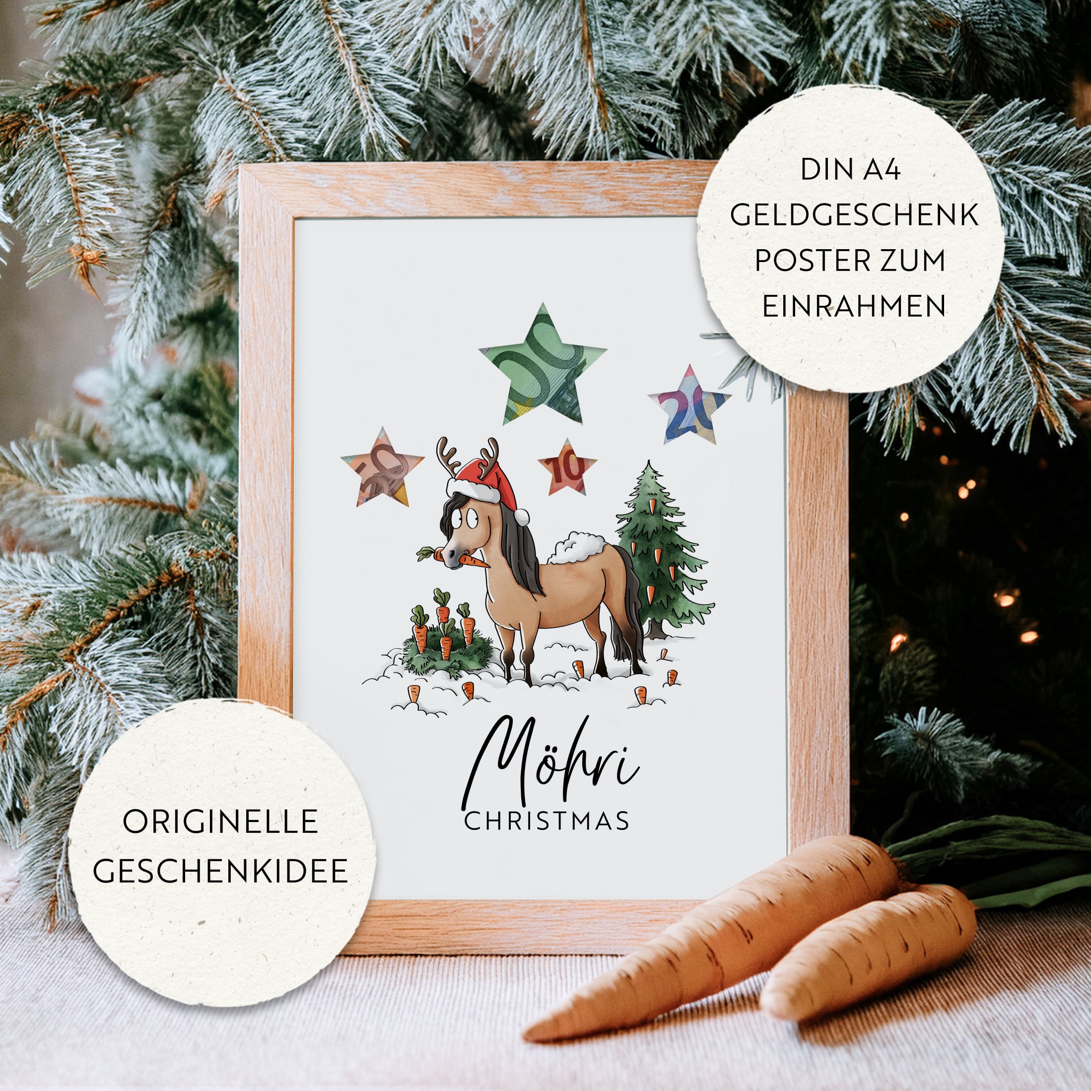 X-Mas Geldgeschenk Druckvorlage