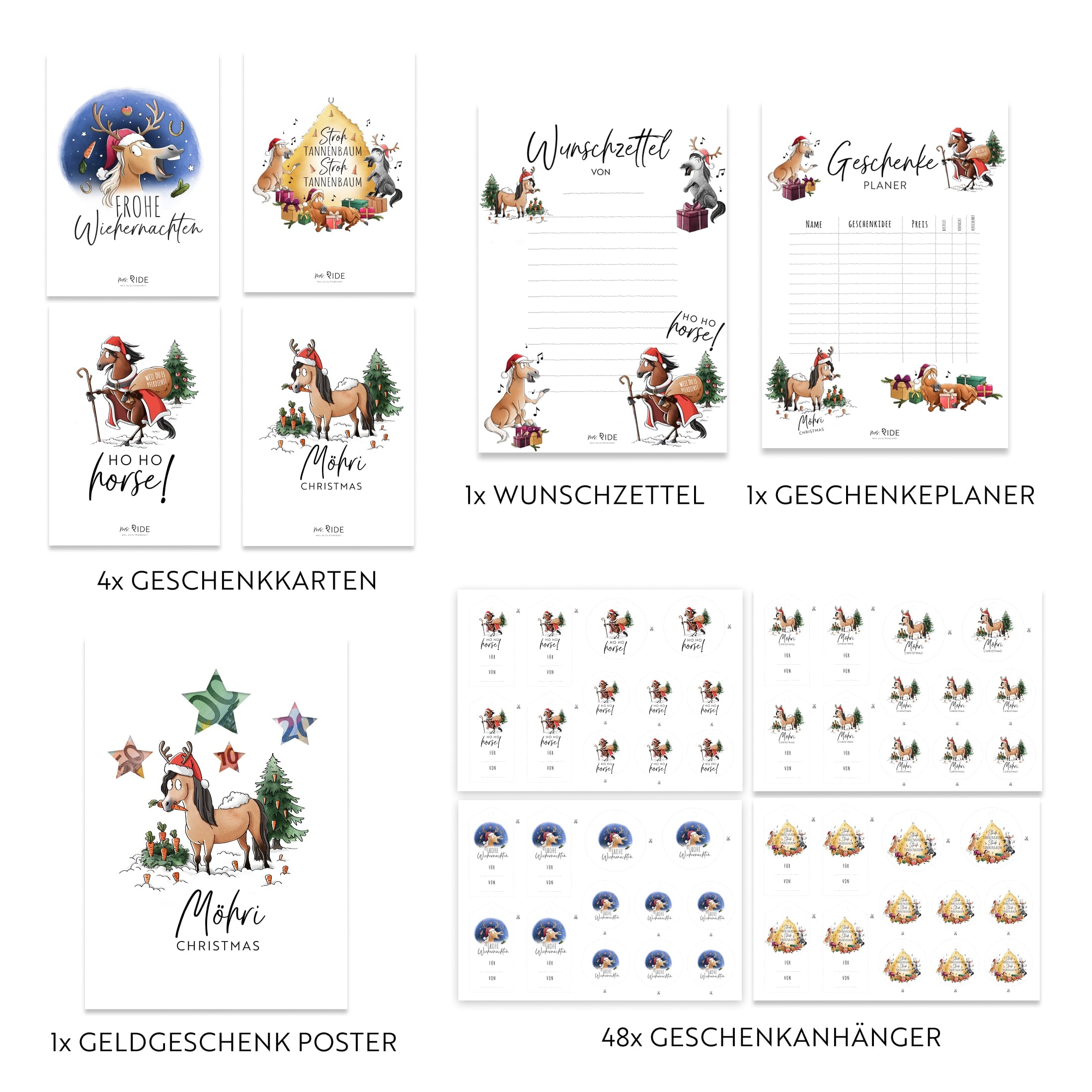 X-Mas Druckvorlagen Set