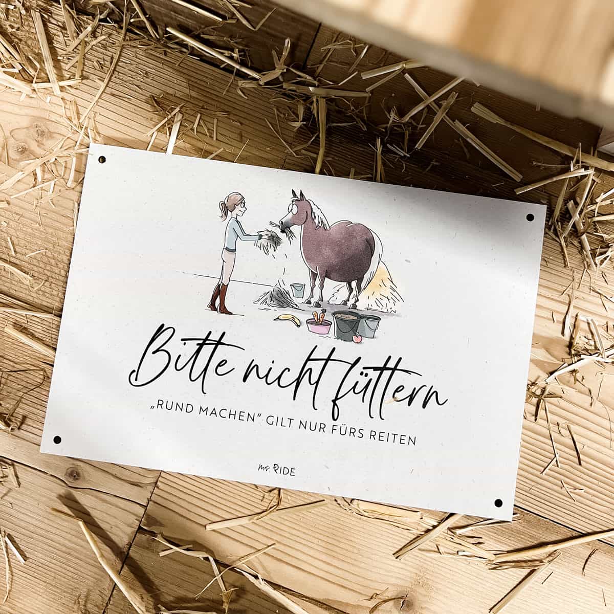 Schild "Bitte nicht füttern"